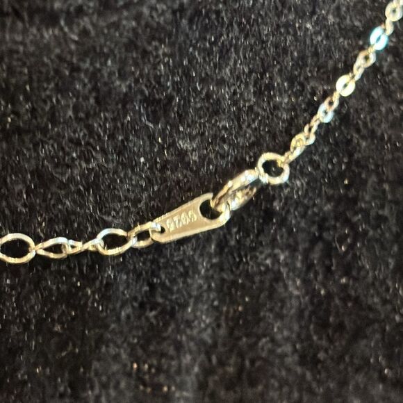 925 Sterling Silver Chain Compass Charm Follow Your Journey Necklace - Picture 4 of 8